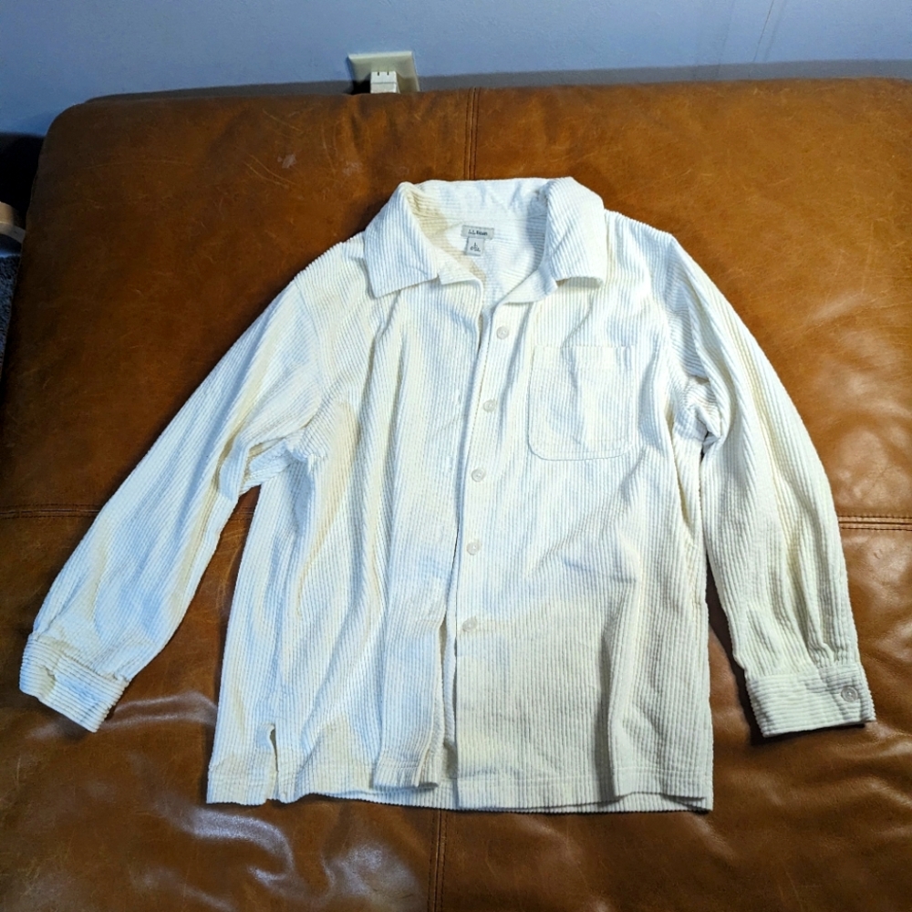 L.L. Bean Women's Comfort Corduroy Shirt Jacket, Size L